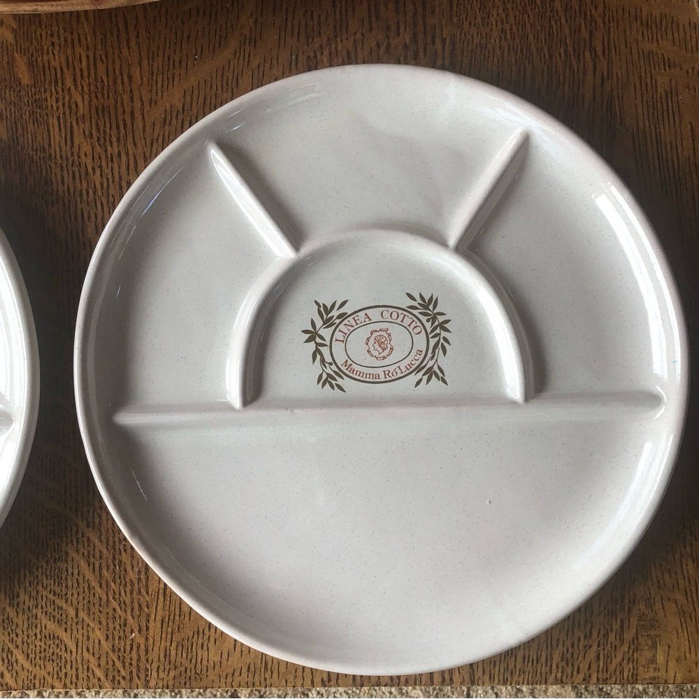 Linea Cotto/ Mamma Ro Luca/ Italian plates ( set of 2) stoneware RARE